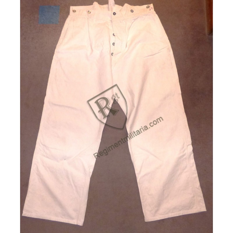 Pantalon Bourgeron blanc Pantalon Bourgeron blanc