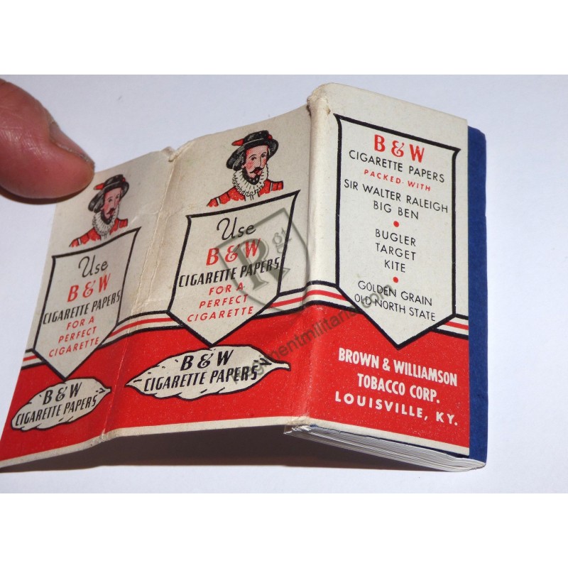 Papier cigarettes B&W - US ARMY Papier cigarettes B&W - US ARMY