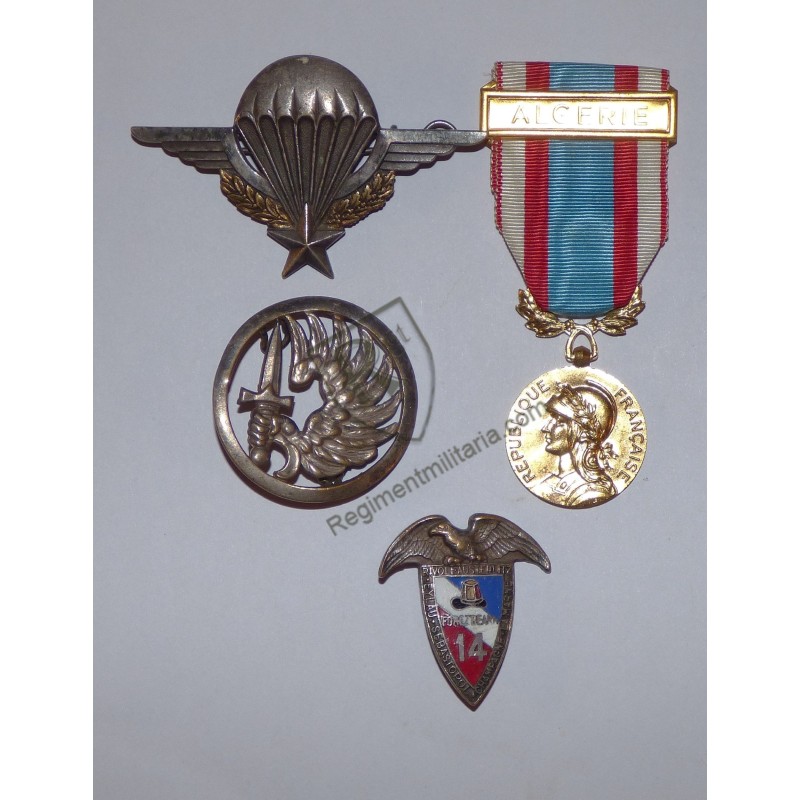 Paratrooper souvenirs set from the 14th RCP Algerian war