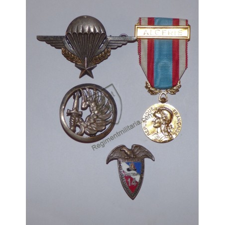 Paratrooper souvenirs set from the 14th RCP Algerian war