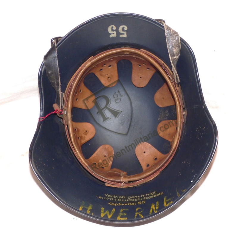 Casque de la Luftschutz nominatif