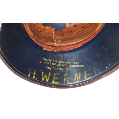 Casque de la Luftschutz nominatif