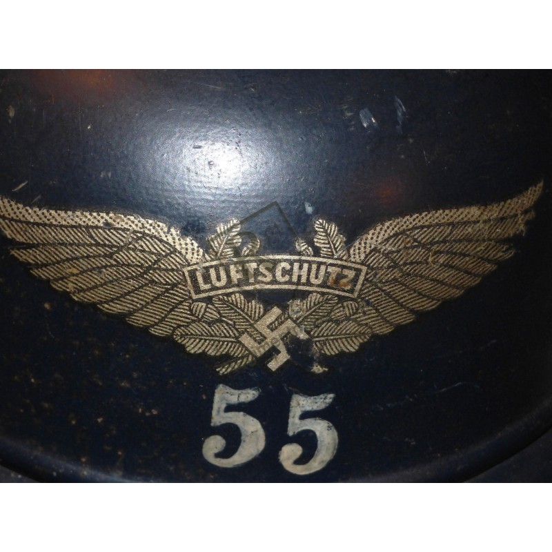 Casque de la Luftschutz nominatif