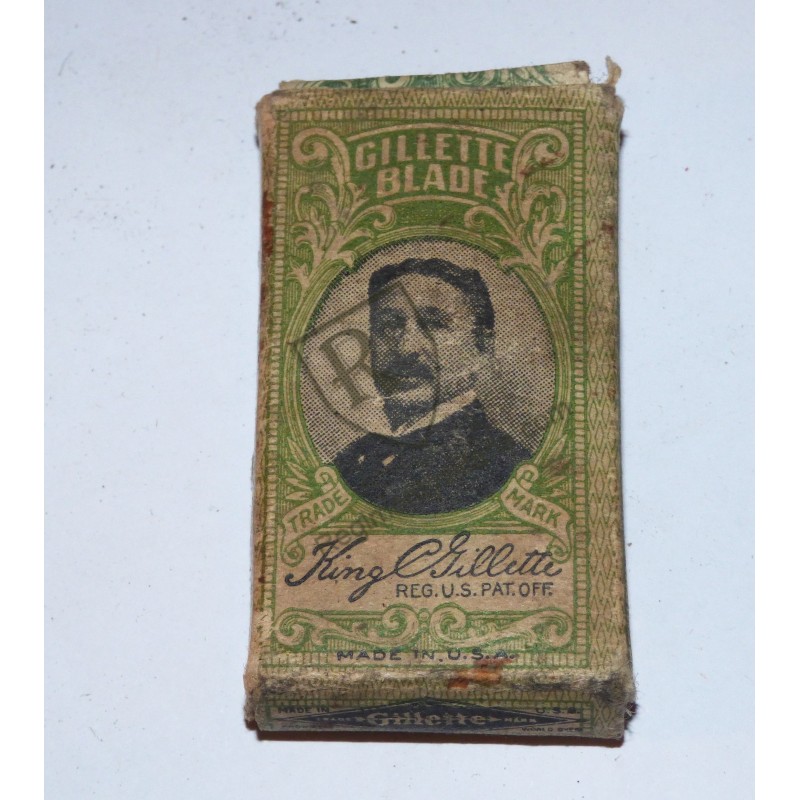 Paquet lames rasoir Gilette WW1