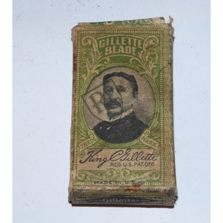 Paquet lames rasoir Gilette WW1