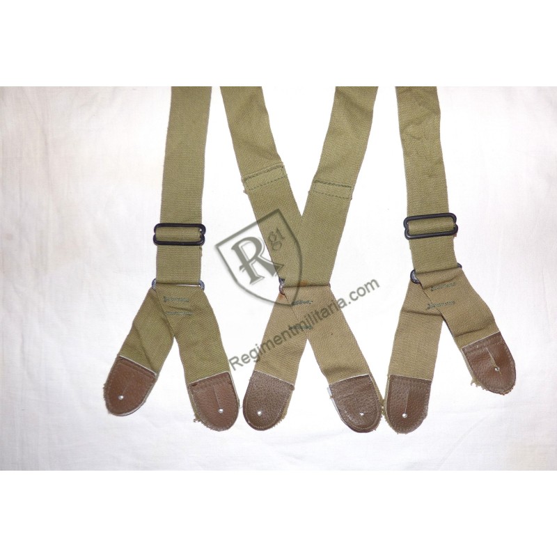 Suspenders, US ARMY Jump Trousers, M-1942, OD 3