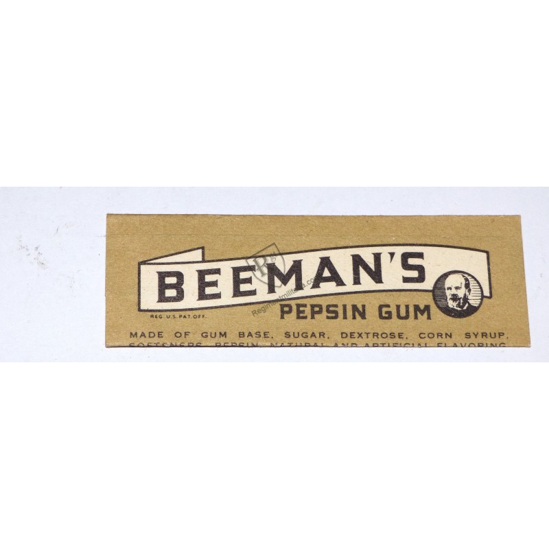BEEMAN'S Chewing gum  - US ARMY WW2