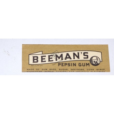 BEEMAN'S Chewing gum  - US ARMY WW2