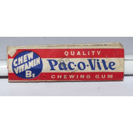 PAC-O-VIT Vitamin B1 Chewing gum  1942- US ARMY WW2