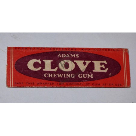 ADAMS CLOVE Chewing gum  - US ARMY WW2