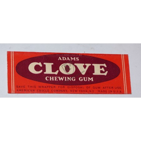 ADAMS CLOVEChewing gum  - US ARMY WW2