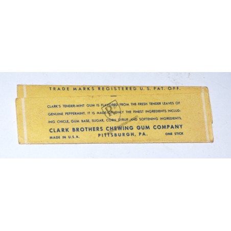 Chewing-gum CLARKS TENDER MINT - US ARMY WW2