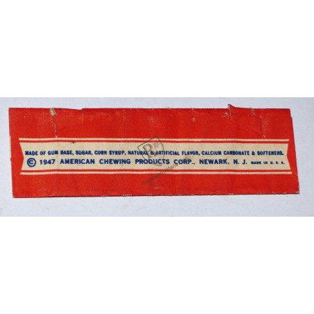 HUBA-HUBA Chewing gum  - US ARMY 1947