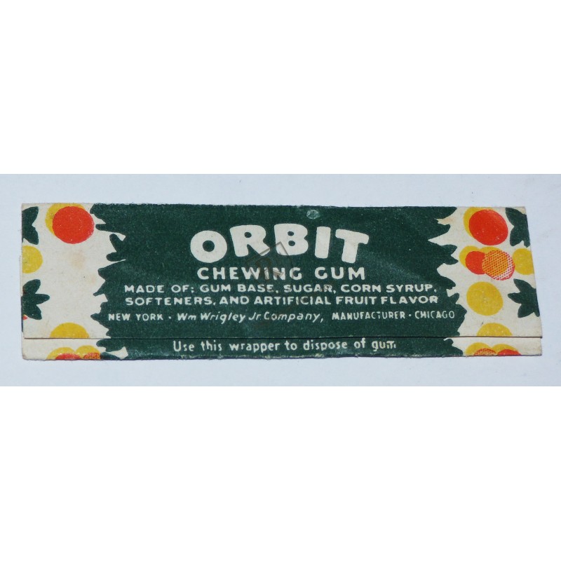 ORBIT  Chewing gum  - US ARMY WW2
