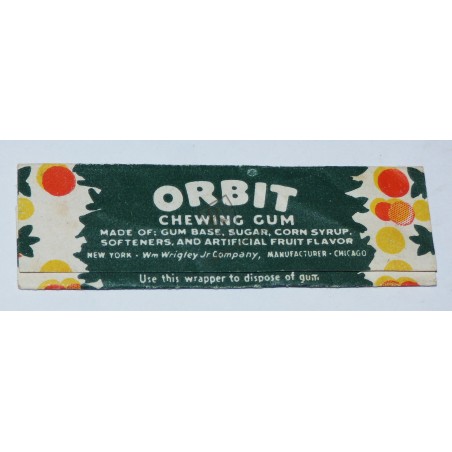 ORBIT  Chewing gum  - US ARMY WW2