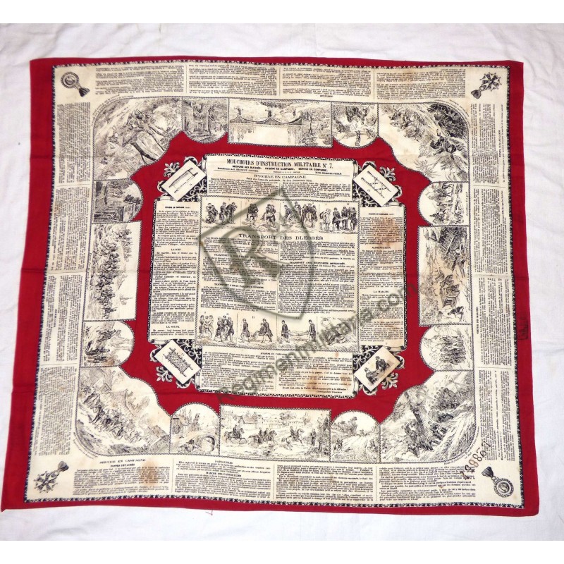 Instruction Handkerchief No. 7: First Aid for the Wounded