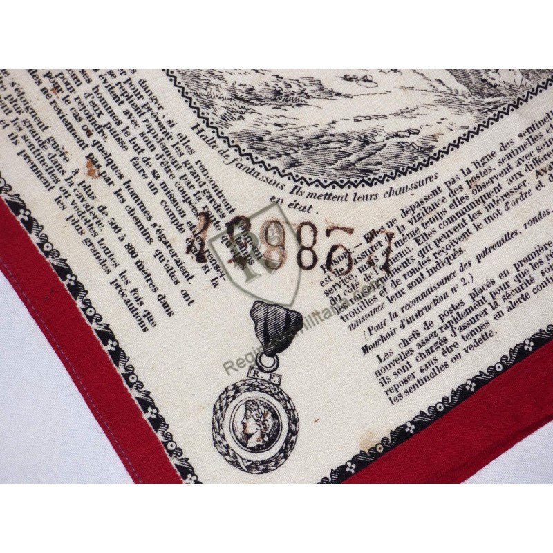 Instruction Handkerchief No. 7: First Aid for the Wounded