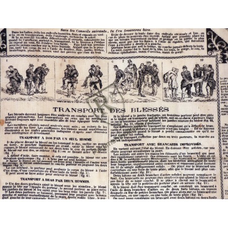 Instruction Handkerchief No. 7: First Aid for the Wounded