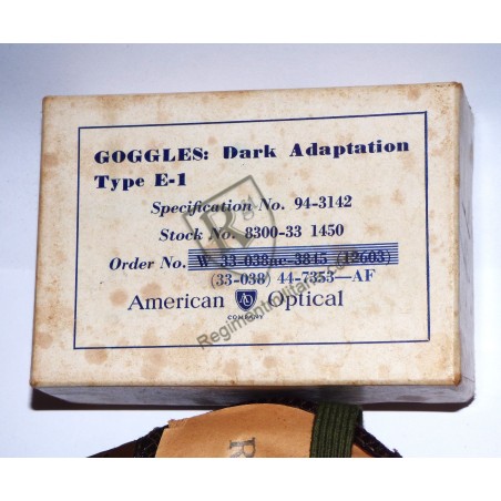 Boxed Goggles Dark Adaptation type E-1 - USAAF