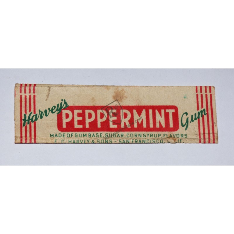 Chewing-gum HARVEY'S PEPERMINT - US ARMY WW2
