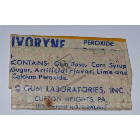 IVORYNE PEROXIDE Chewing-gum  - US ARMY WW2