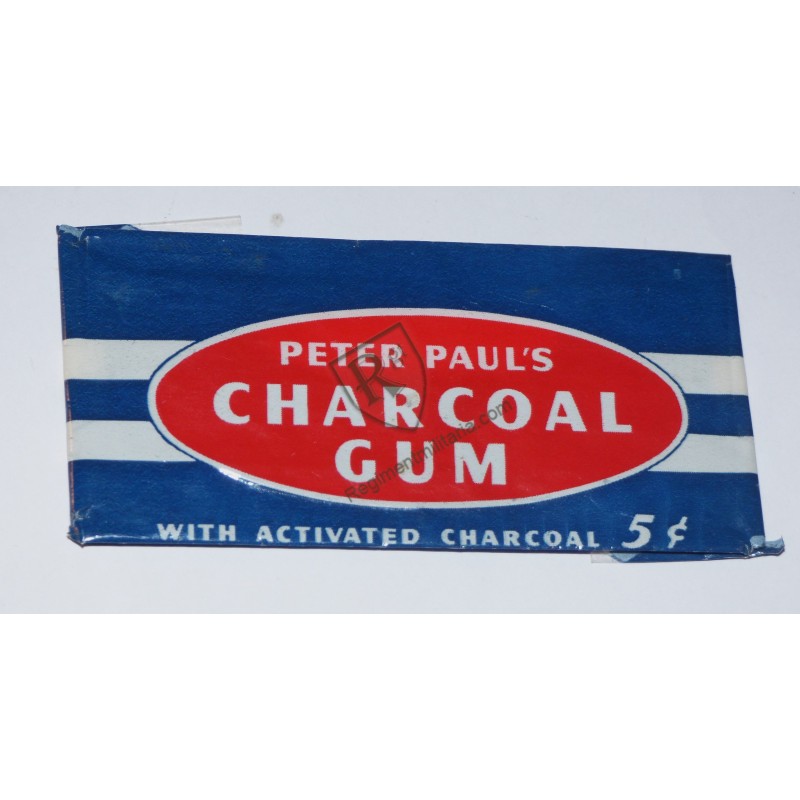 CHARCOAL GUM Chewing-gum  - US ARMY 1944