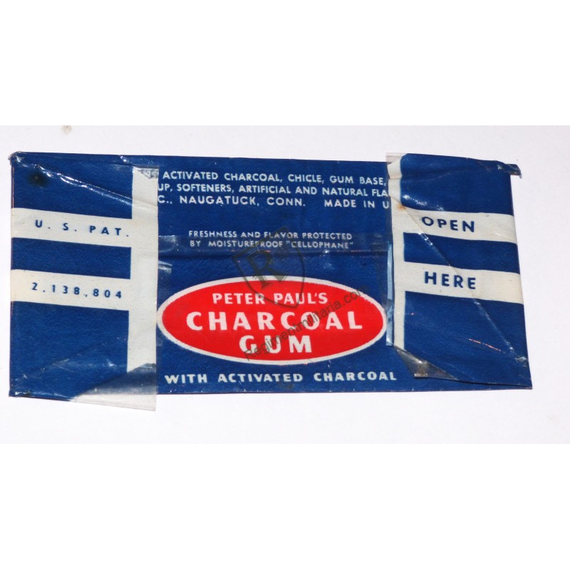 CHARCOAL GUM Chewing-gum  - US ARMY 1944