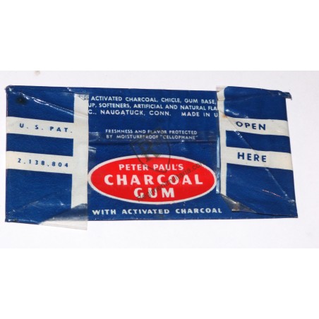 CHARCOAL GUM Chewing-gum  - US ARMY 1944