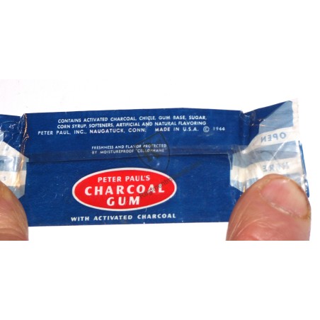 CHARCOAL GUM Chewing-gum  - US ARMY 1944