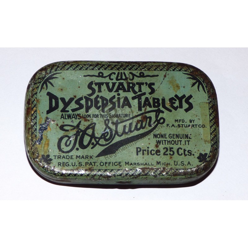 Boite STUART'S DYSPEPSIA TABLETS USA années 40