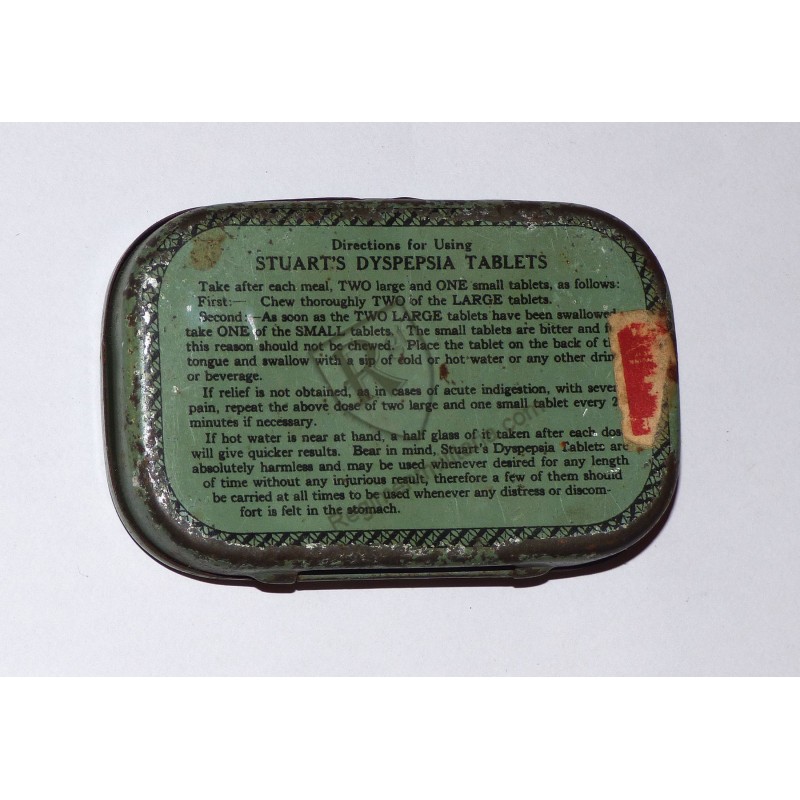 Boite STUART'S DYSPEPSIA TABLETS USA années 40