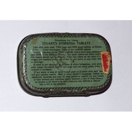 Boite STUART'S DYSPEPSIA TABLETS USA années 40