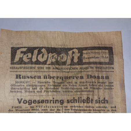 Tract américain FELDPOST Décembre 1944