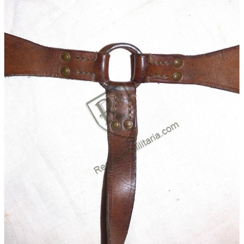 Brelage troupe cuir brun France 40