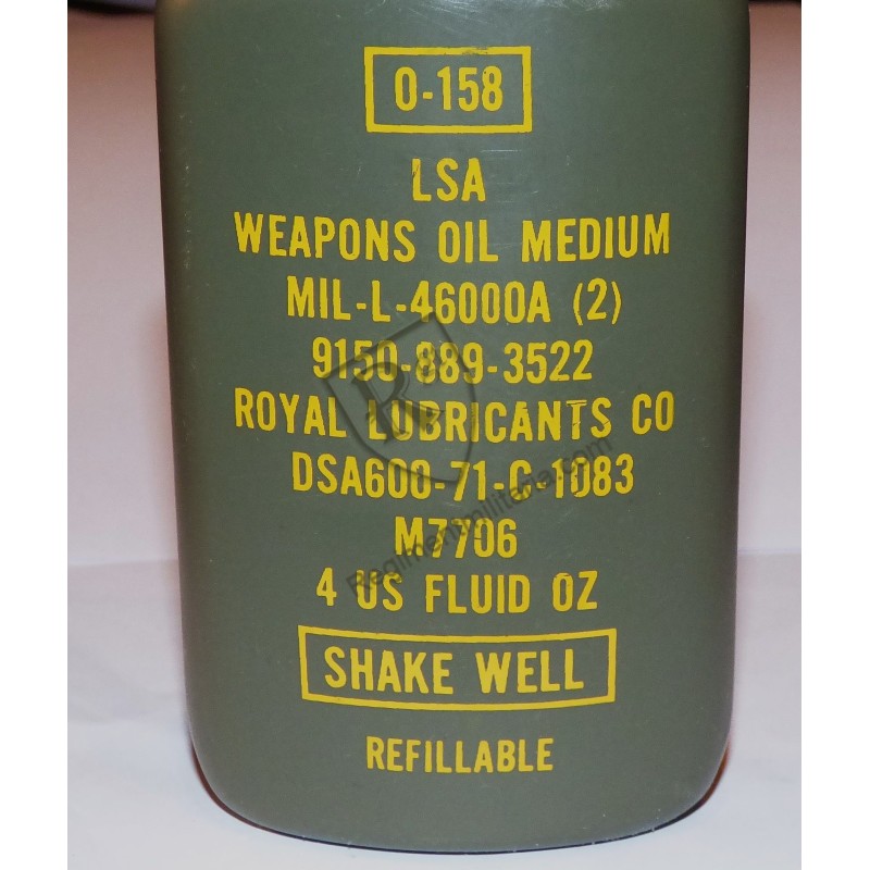 Small can of Weapons oil - US ARMY VIET NAM 1971