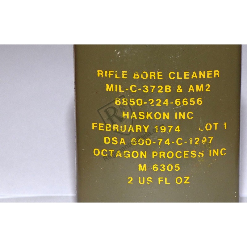 Small can of rifle bore cleaner - US ARMY VIET NAM 1974