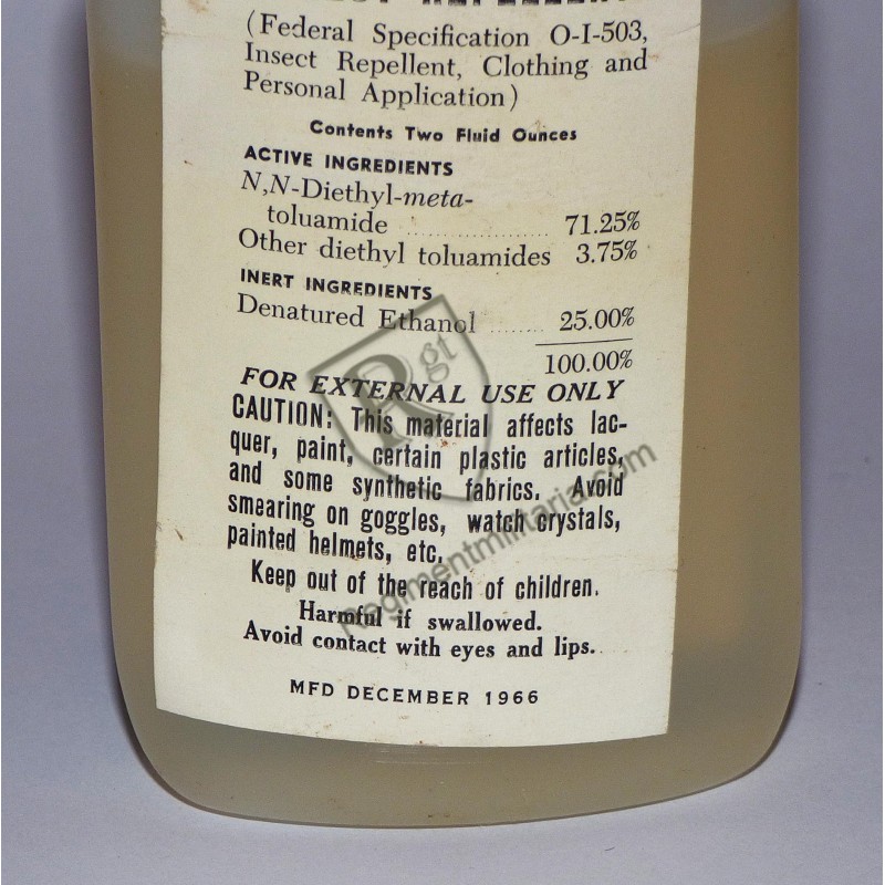 *Insect repellent US ARMY VIET NAM 1966