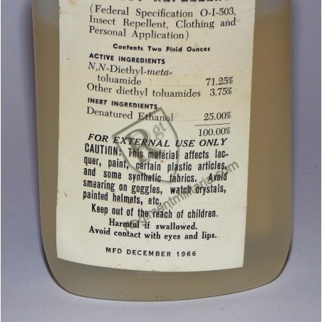 Répulsif insectes  1966 US ARMY VIET NAM