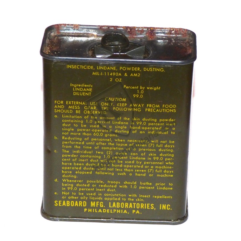 Poudre insecticide 1966  US ARMY Viet Nam