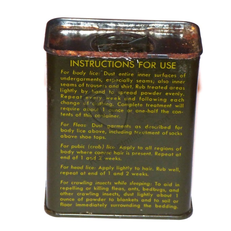 Poudre insecticide 1966  US ARMY Viet Nam