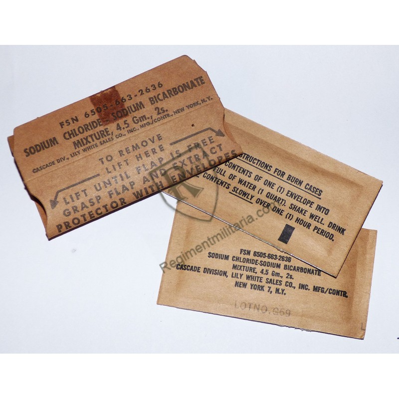 Sachets coup de chaleur  US ARMY Viet Nam 1965