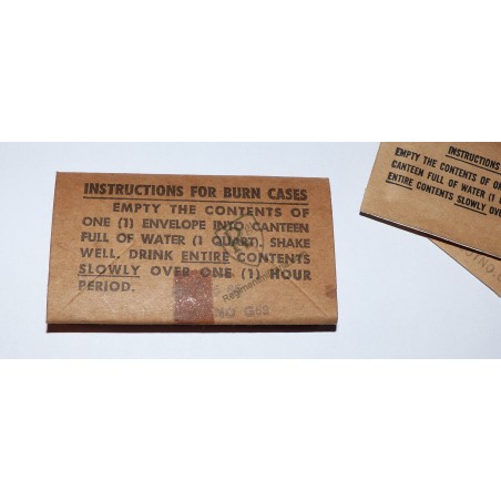 Sachets coup de chaleur  US ARMY Viet Nam 1965