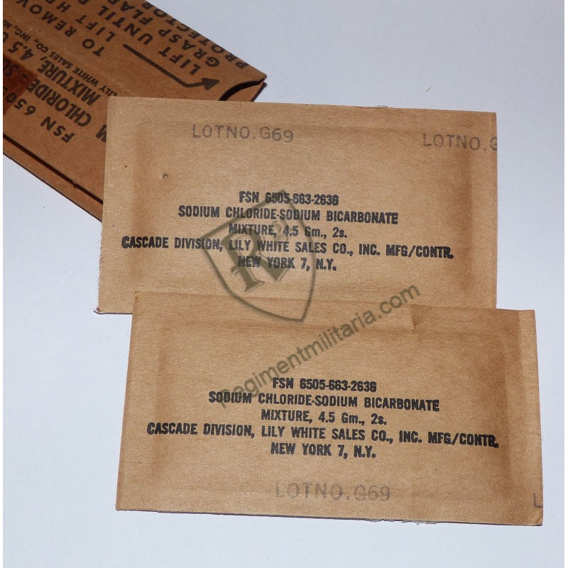 Sachets coup de chaleur  US ARMY Viet Nam 1965