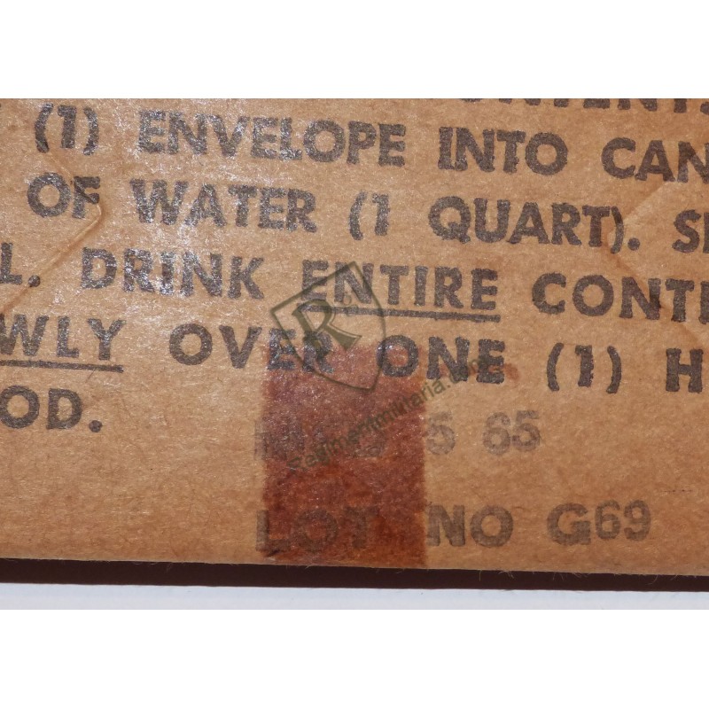 Sachets coup de chaleur  US ARMY Viet Nam 1965