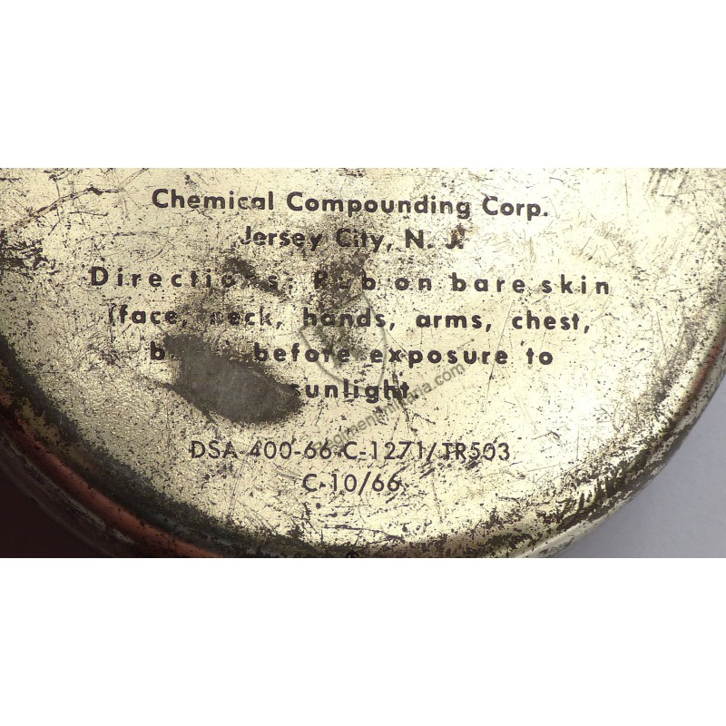 Crème solaire 1966 US ARMY Viet Nam