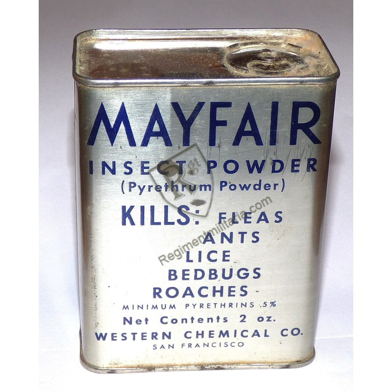 Poudre insecticide USMC Mayfair WW2