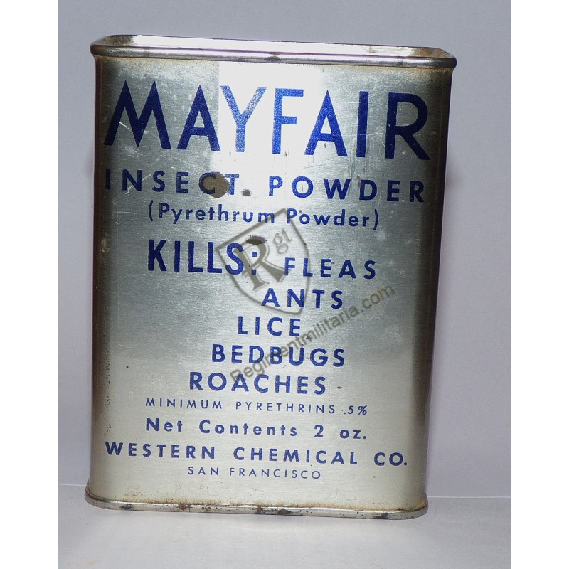 Poudre insecticide USMC Mayfair WW2