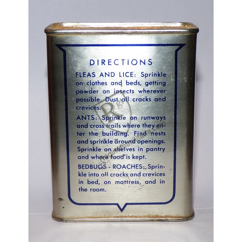Poudre insecticide USMC Mayfair WW2