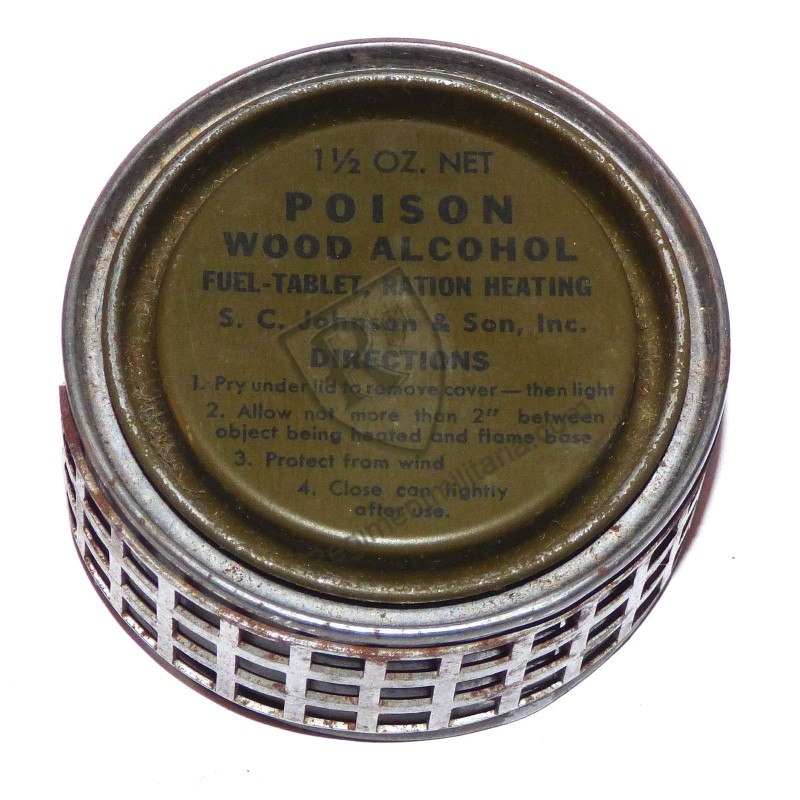 Boite alcool de bois US ARMY WW2