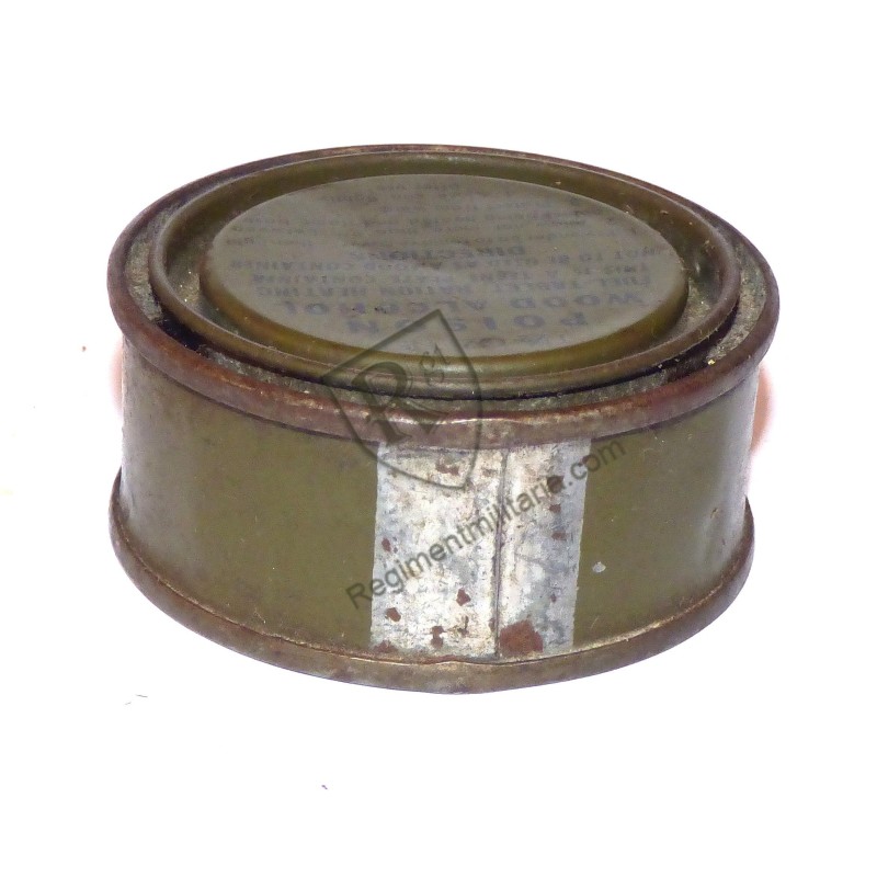 US WWII Wood Alcohol Tin Can